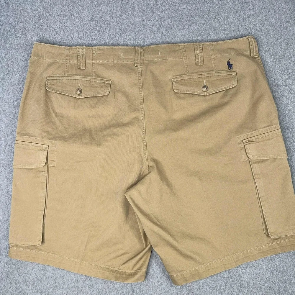 Polo Ralph Lauren Shorts Men's 44B Khaki Cargo Pockets Classic Chino Preppy Pony
